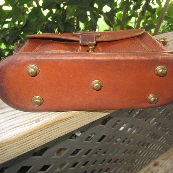 Vintage Dooney & Bourke Burnt Orange All Weather Leather Bag USA - Picture 8 of 14